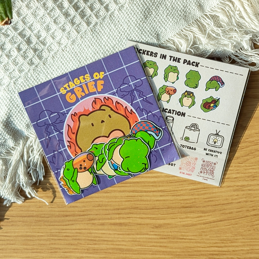 Sticker Pack - Stages of Grief