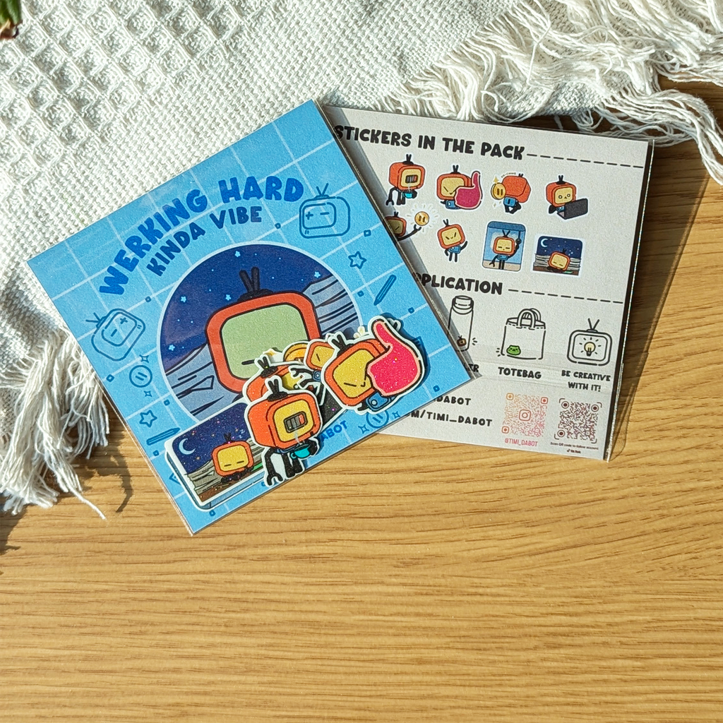 Sticker Pack - Werking Hard Kind Of Vibe