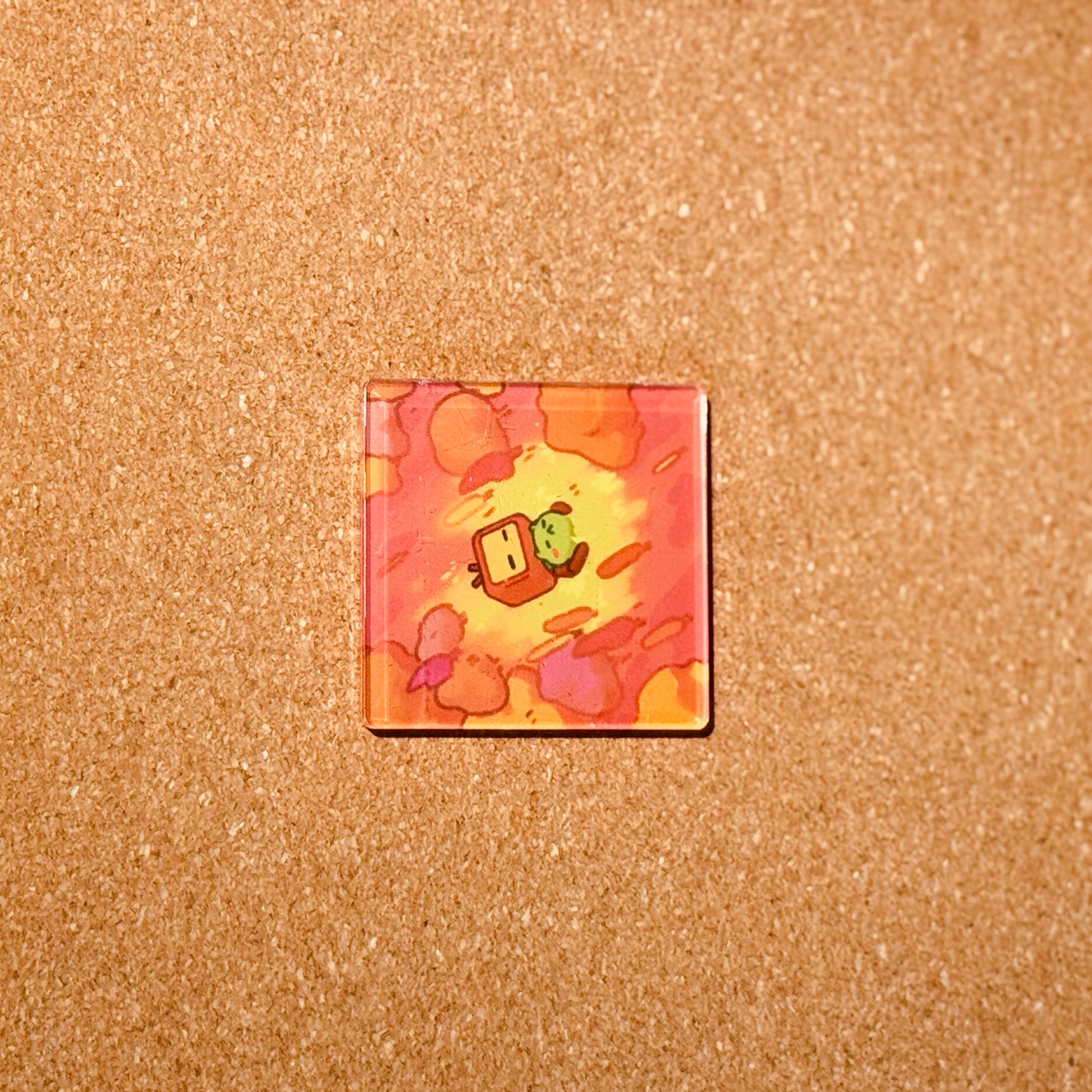 Acrylic Magnet - Flowerfield