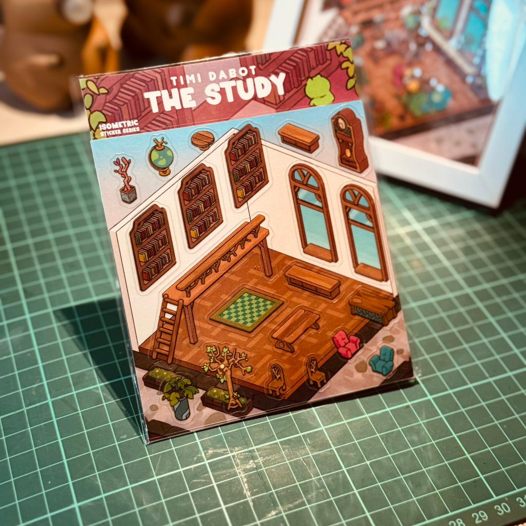 DIY Sticker - The Study (Background)