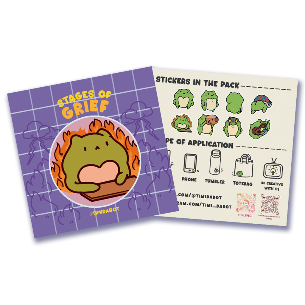 Sticker Pack - Stages of Grief